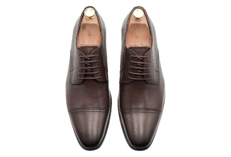 Caleta Blake Stitch Walnut Derby