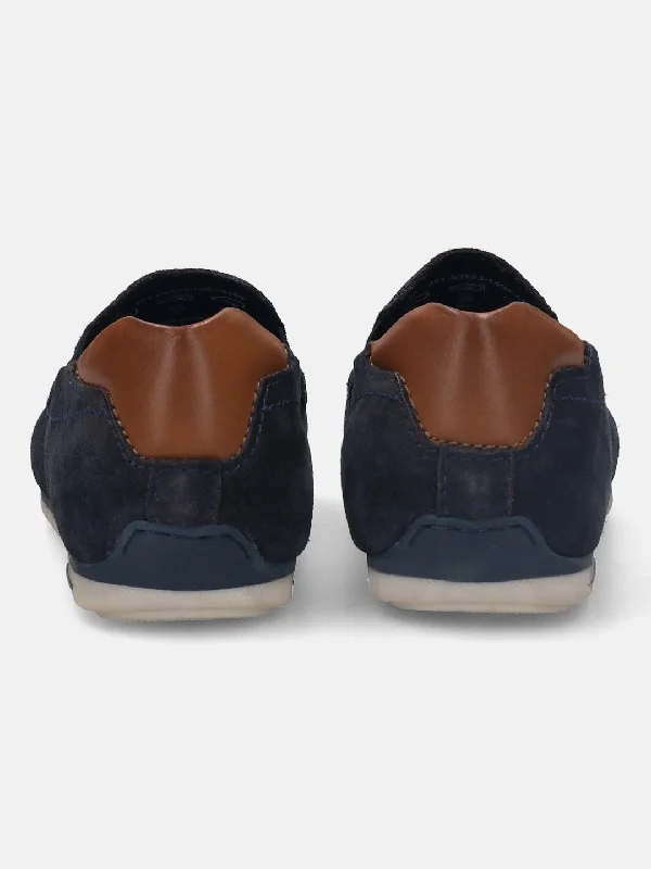 bugatti Dark Blue Loafers