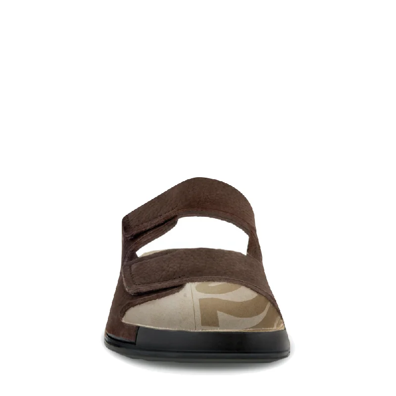 Ecco Men's Cozmo Slide Sandal in Mocha Brown