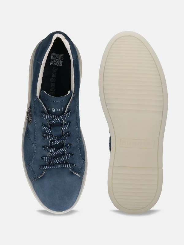 bugatti Blue Suede Sneakers