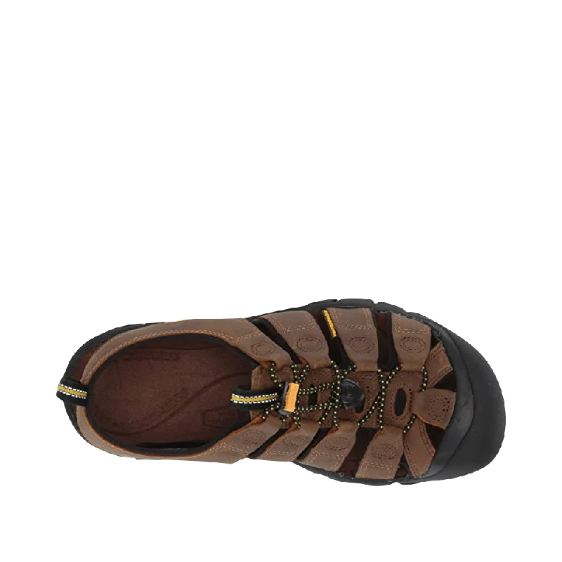 KEEN Men's Newport Leather Sandal in Bison Brown