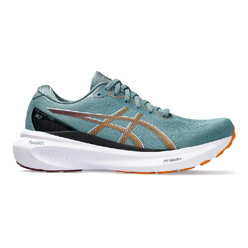 Men's Asics Gel-Kayano 30, Foggy Teal/Bright Orange, 9 D Medium