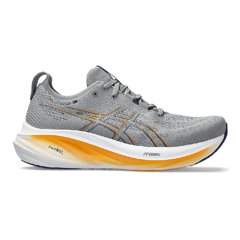 Men's Asics GEL-Nimbus 26, Sheet Rock/Thunder Blue, 10 D Medium