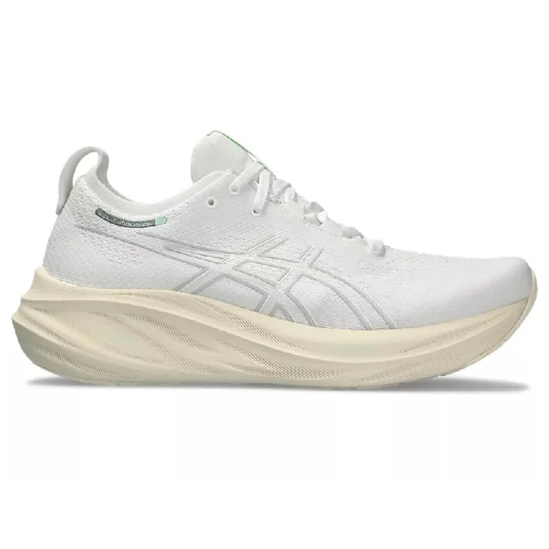 Men's Asics GEL-Nimbus 26, White/White, 14 D Medium