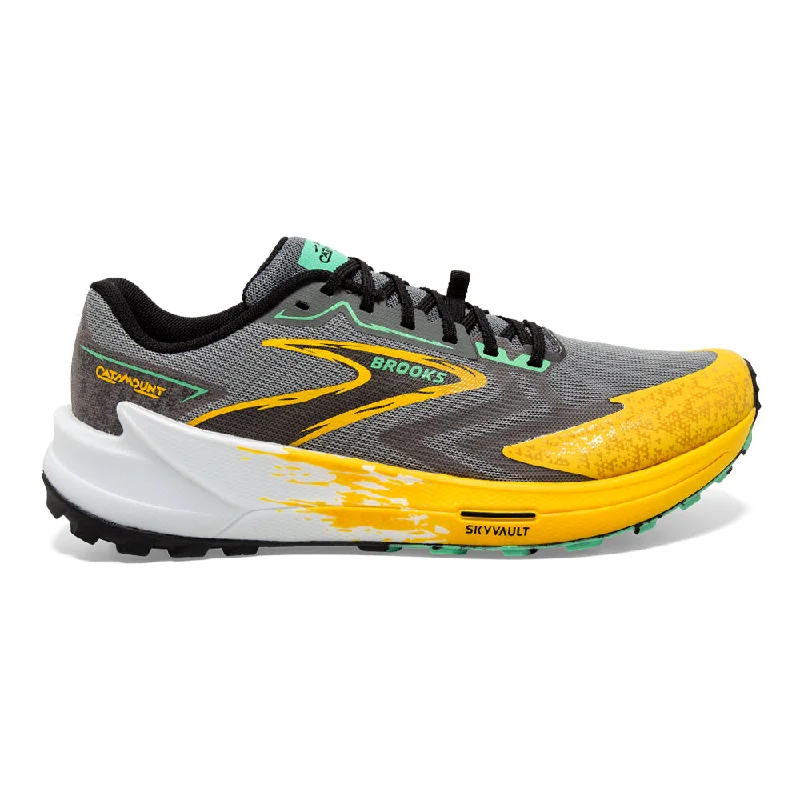 Men's Brooks Catamount 3, Lemon Chrome/Sedona Sage, 10 D Medium