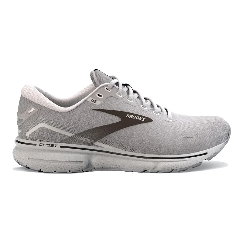 Men's Brooks Ghost 15, Alloy/Oyster/Black, 10 4E Extra Wide