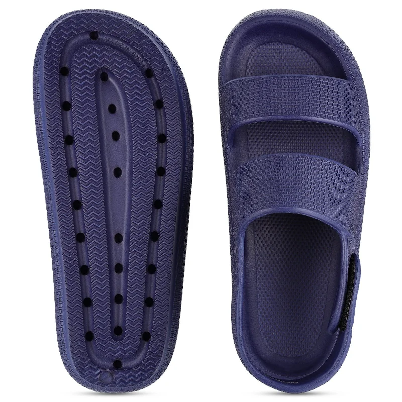 Walkaroo Mens Flip Flop Slippers  - WC4828 Navy Blue