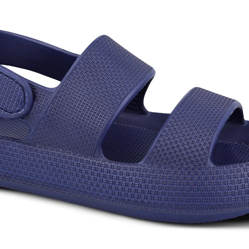 Walkaroo Mens Flip Flop Slippers  - WC4828 Navy Blue