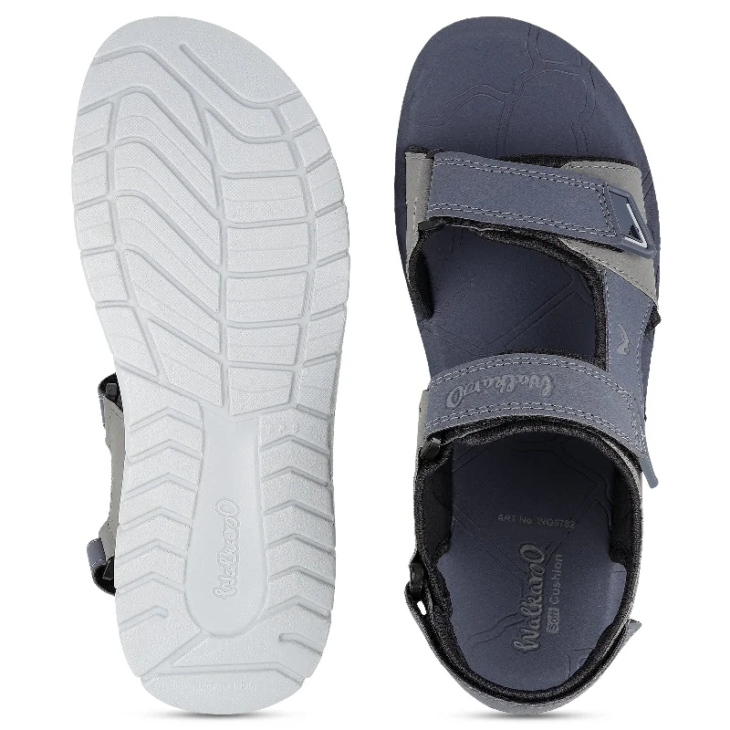 Walkaroo Men Sandals  - WG5782 Blue Grey