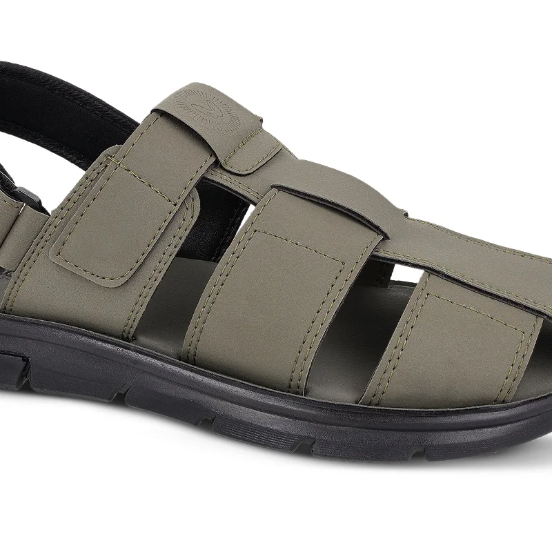 Walkaroo+ Men Sandals  - WE1714 Olive