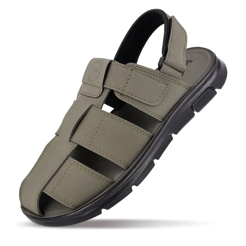 Walkaroo+ Men Sandals  - WE1714 Olive