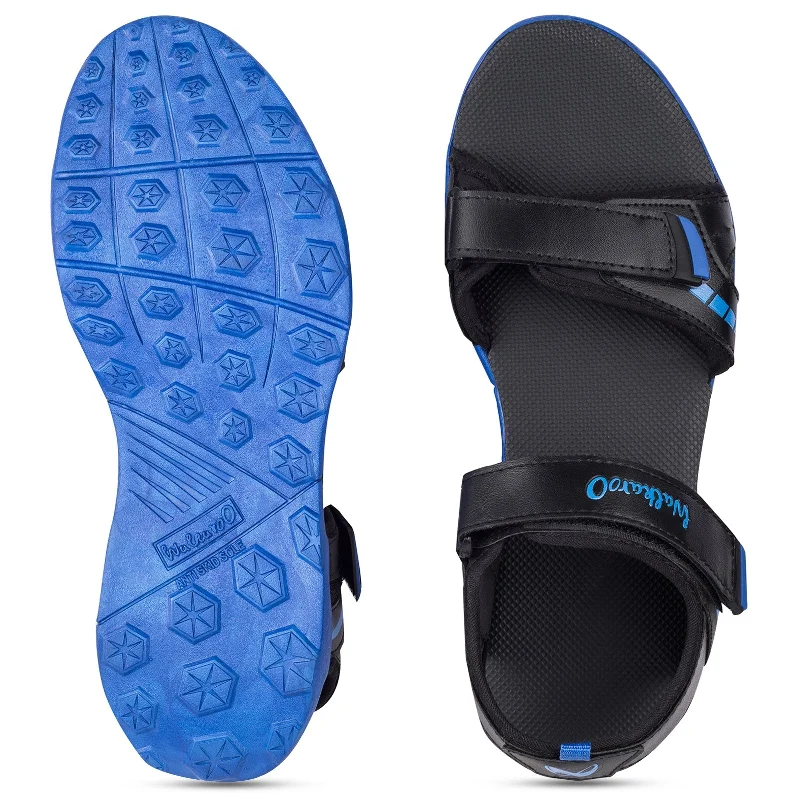 Walkaroo Mens Sandals  - WC4372 Black Blue