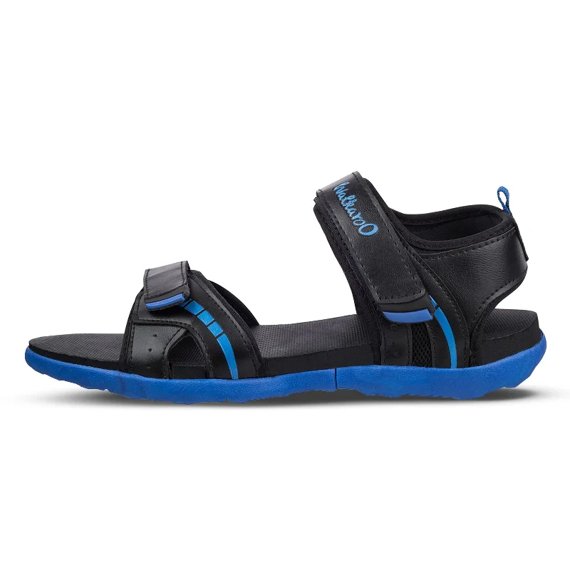 Walkaroo Mens Sandals  - WC4372 Black Blue