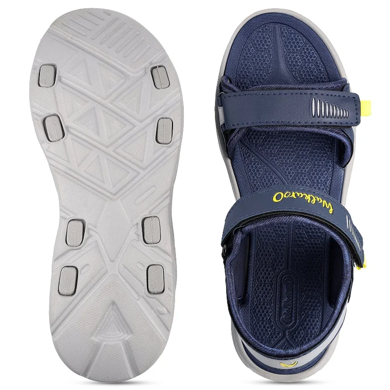 Walkaroo Mens Sandals  - WC4375 Navy Blue Grey