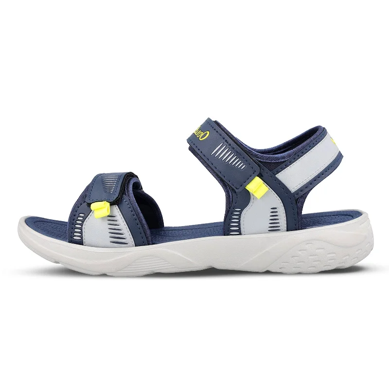 Walkaroo Mens Sandals  - WC4375 Navy Blue Grey