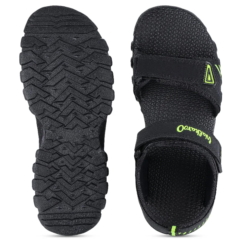 Walkaroo Men Sandals  - WC4431 Black Green